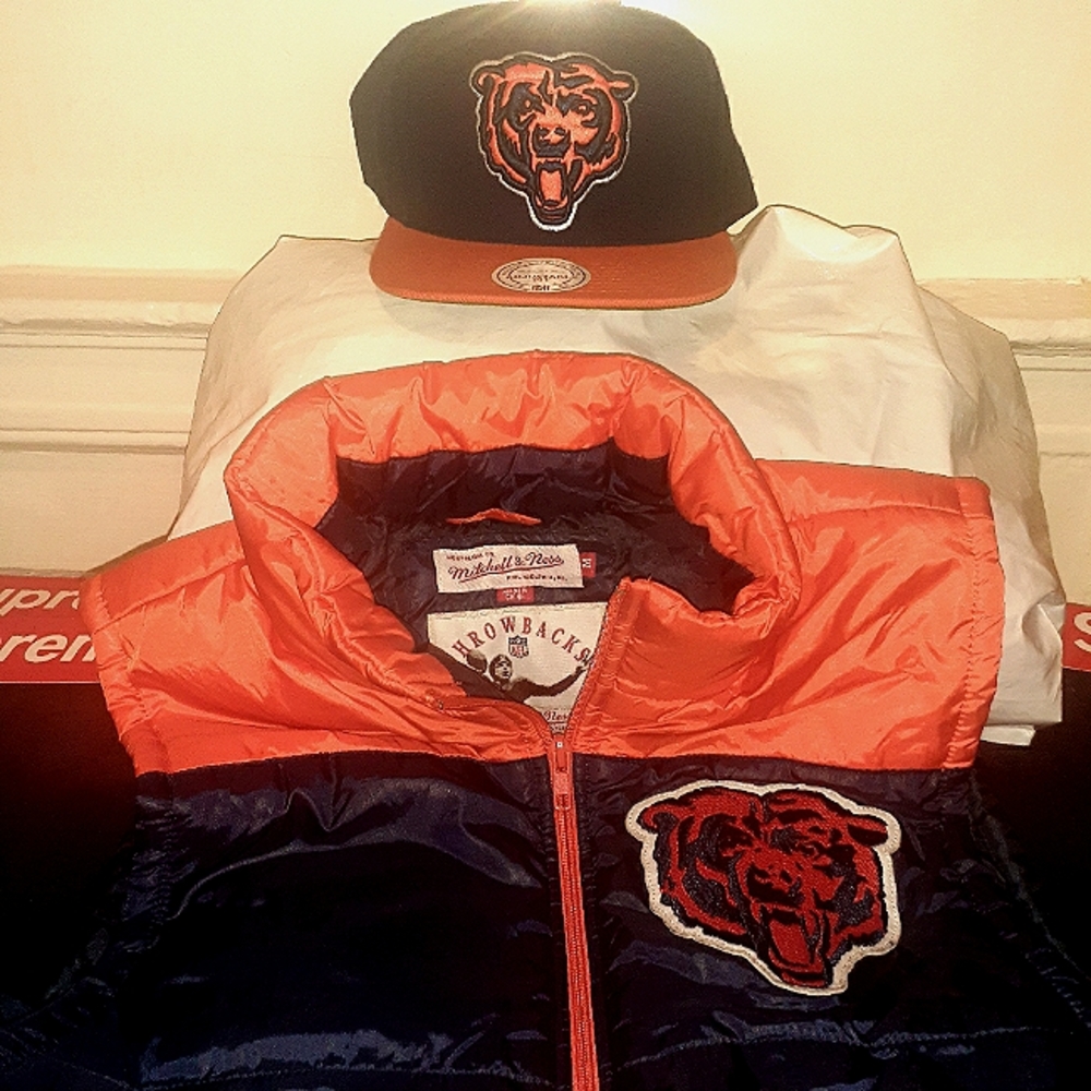 Mitchell & ness set hat and Jacket vest